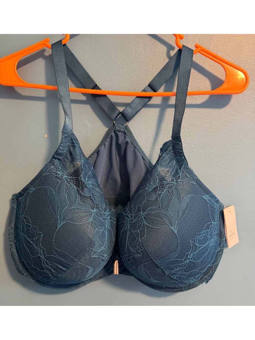 Auden Lace Push-up Front Close Plunge Bra 42DD